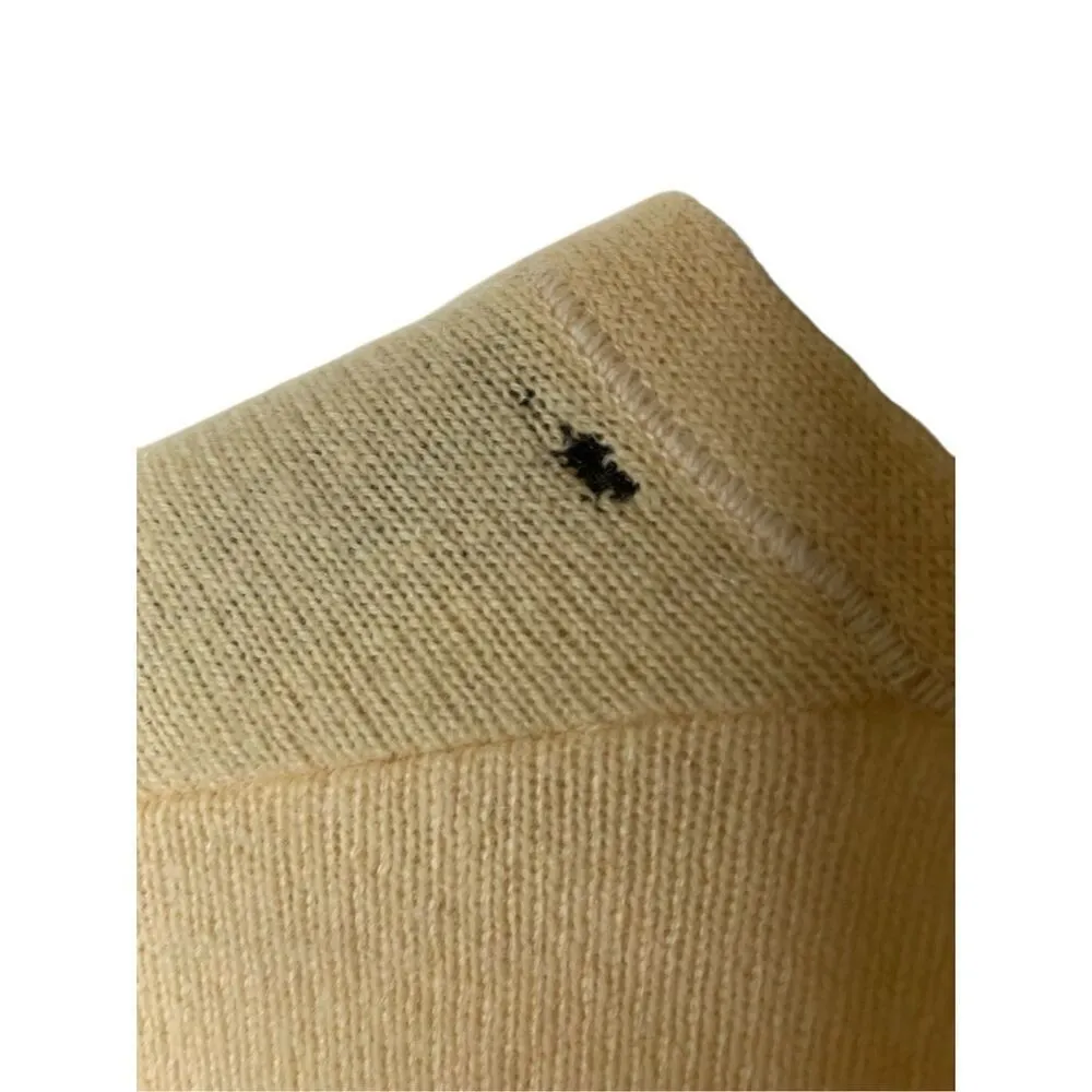 Brunello Cucinelli 100% cashmere cardigan sweater pale yellow women's size large - Image 6