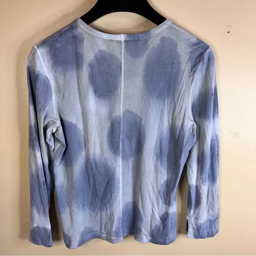 Vintage‎ AG Adriano Goldschmied Soft Boho Polka Dot Shirt Size Large Cozy - Image 2