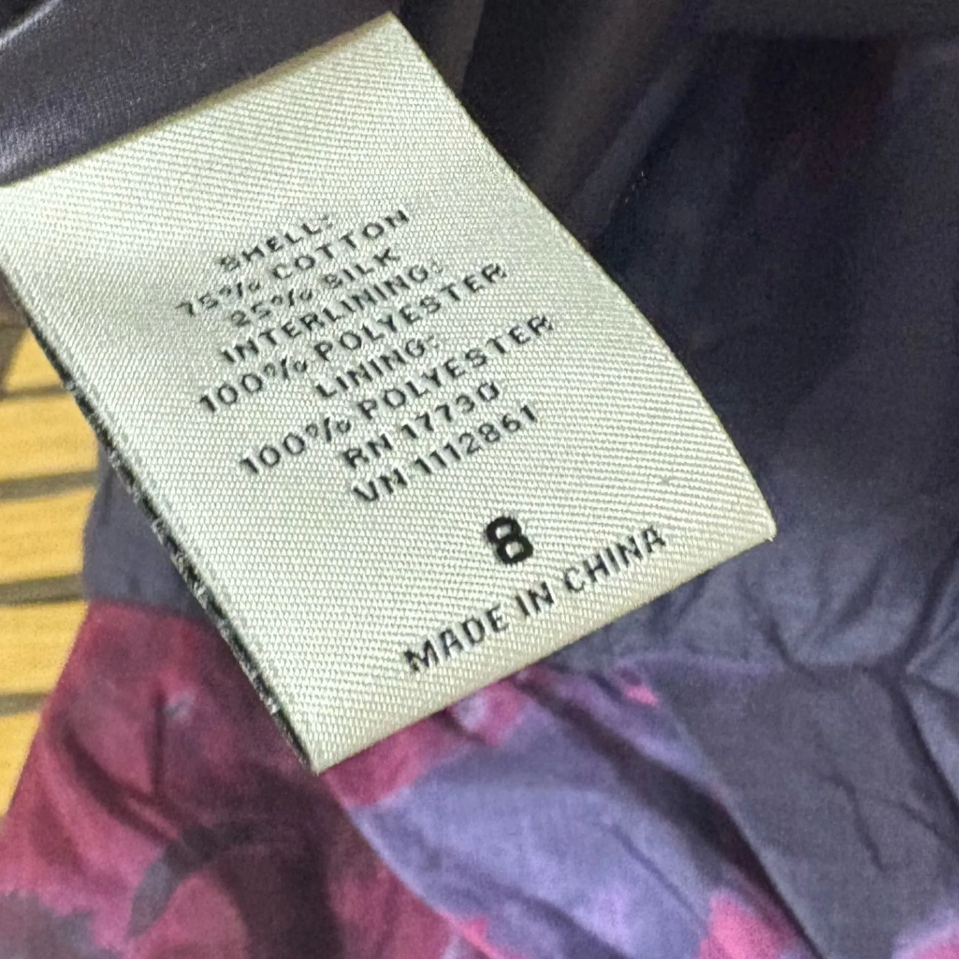 Neiman Marcus Lela Rose For Target Purple And Blue‎ Watercolor Dress Size 8 - Image 11