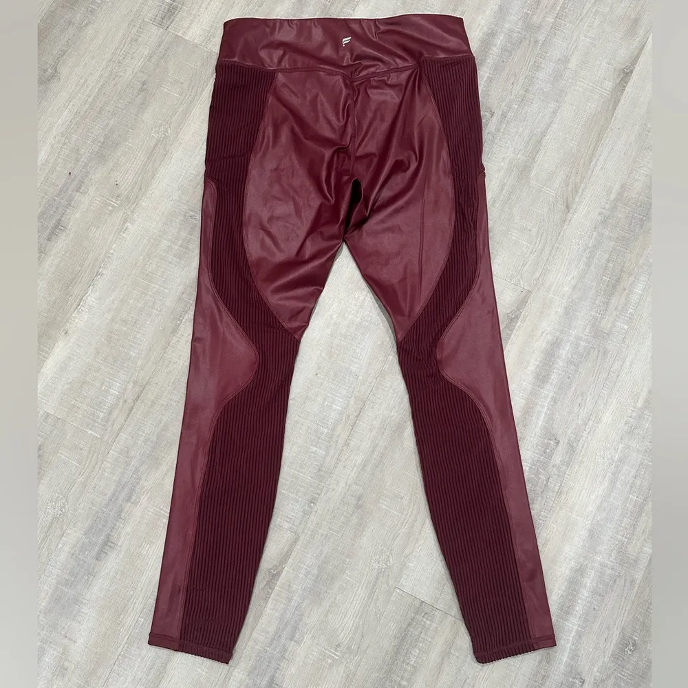 Fabletics Motion365+ Contour High-Waisted Legging- Merlot XL NWOT - Image 4