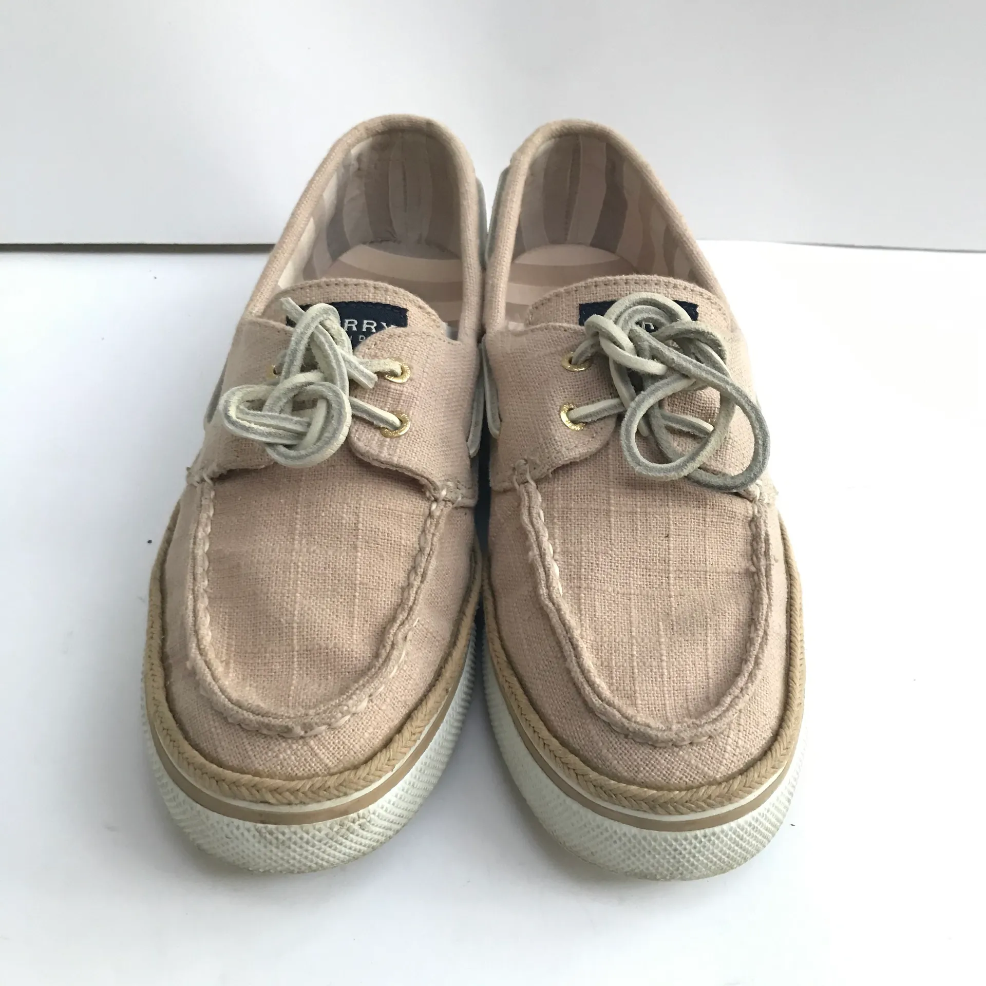 9M  Top Slider Bahama Natural Linen Casual Shoes - Image 5