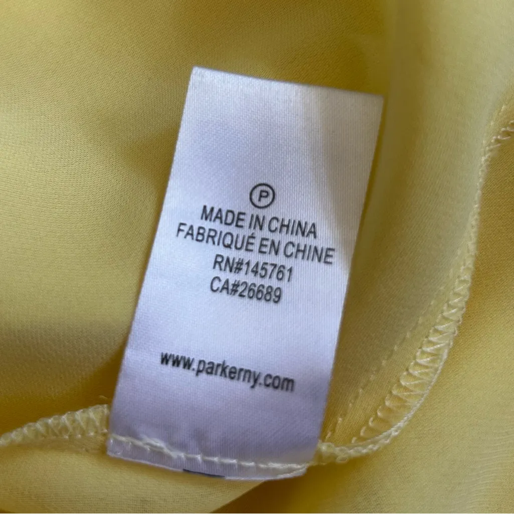 Parker 100% Silk Williame Silk Sleeveless Halter Ruffle Mini Dress Size XS - Image 8