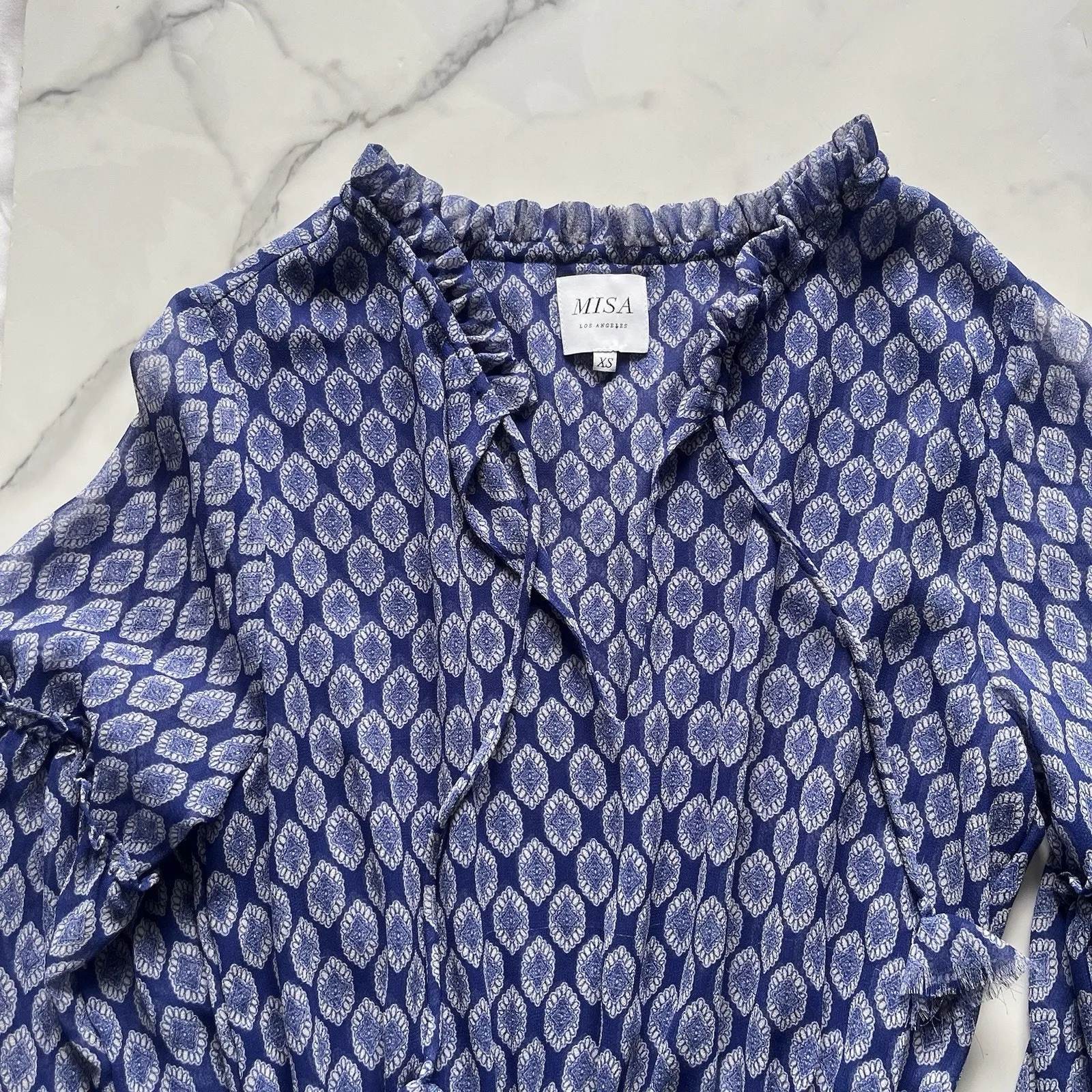 Misa Los Angeles Amata Maxi Dress Size XS Costal Feminine modest Flowy boho chic - Image 7