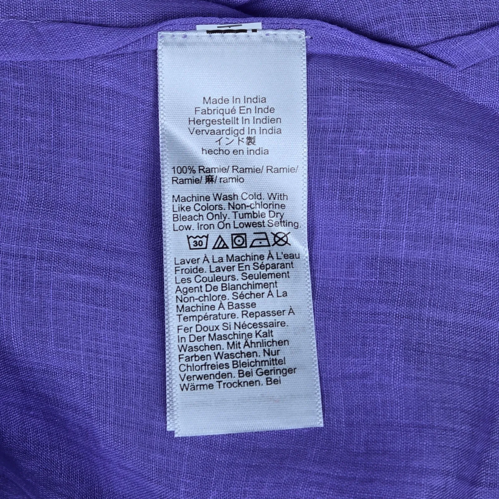 J Crew Ramie Midi Dress Trapeze Style Purple Size CJ817 XS NWT Violet Bouquet - Image 4