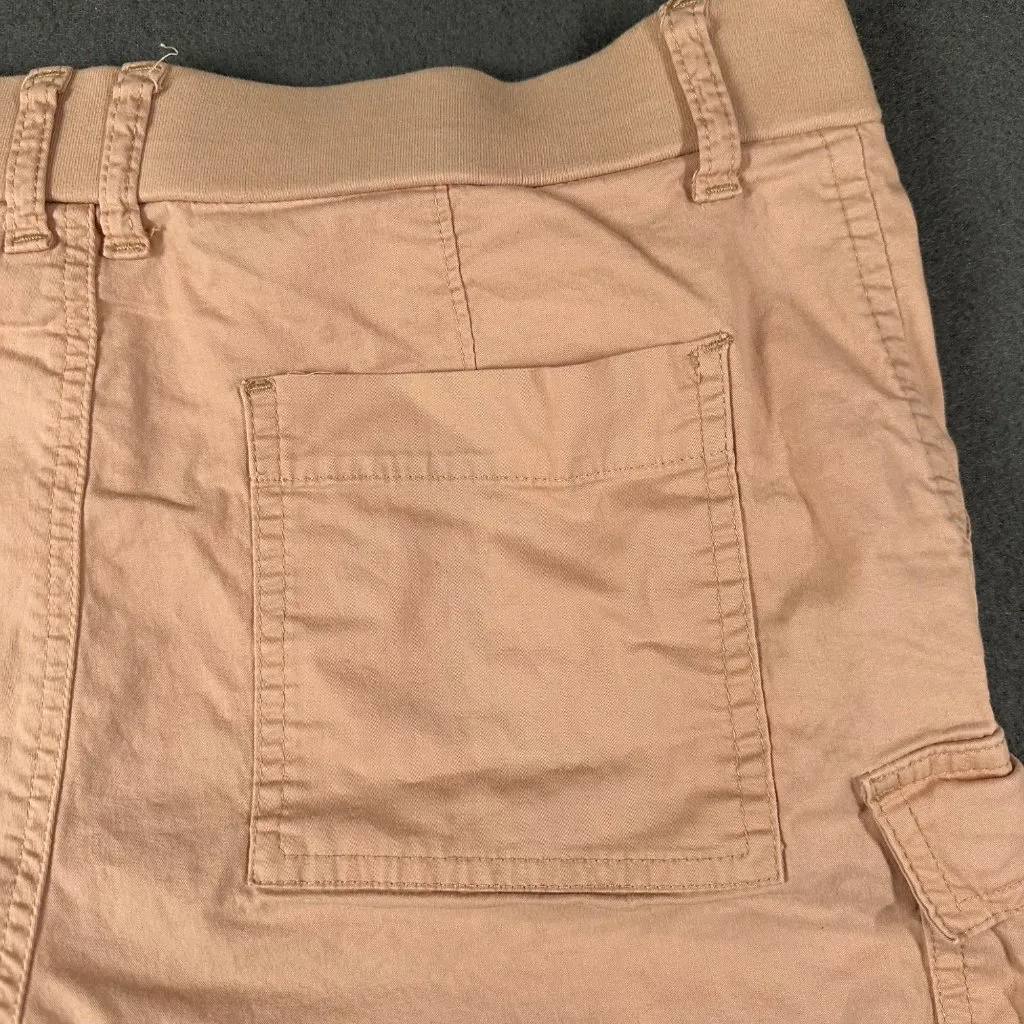Lee Womens‎ 12 M Light Pink Mid Rise Flat Front Cargo Pocket Shorts 4.5" Inseam - Image 8