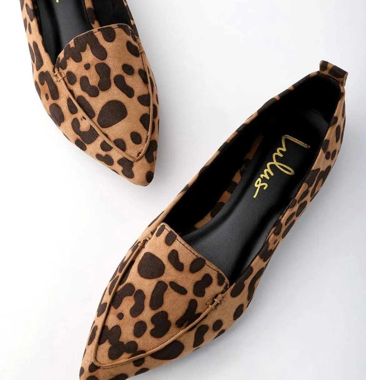 NWT  Emmy Leopard Suede Pointed Loafers - Image 2