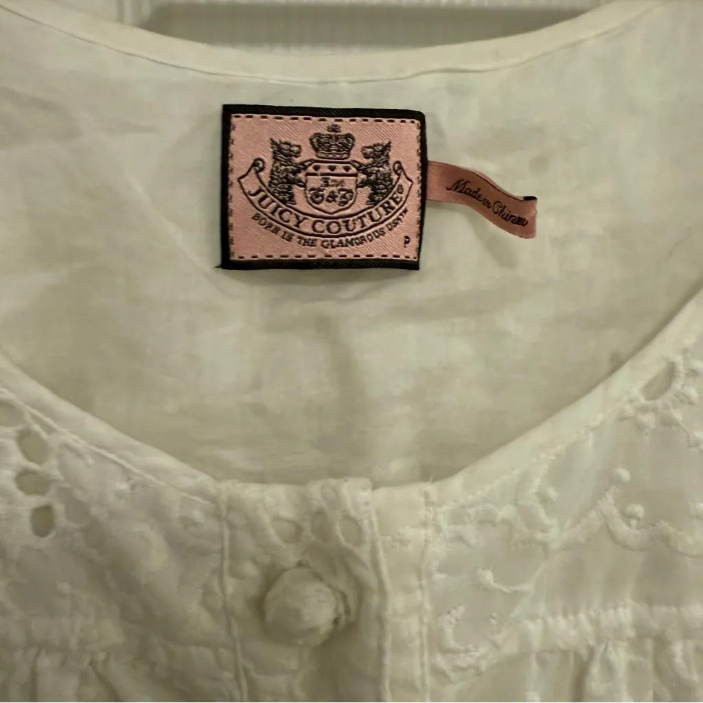 Like New Vintage Juicy Couture Eyelet Dress - Image 5