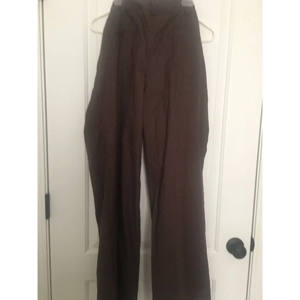 Liz Lange Maternity Women's Plaid Casual Dress Pants Cuffed Size 12 Multi-Color - Image 10