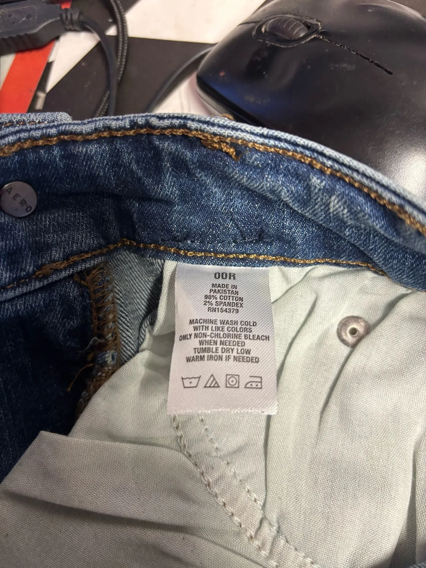 Aéropostale Aero Mid Rise Skinny Jeans Women’s Size 0 Regular Stretch Blue Denim - Image 10