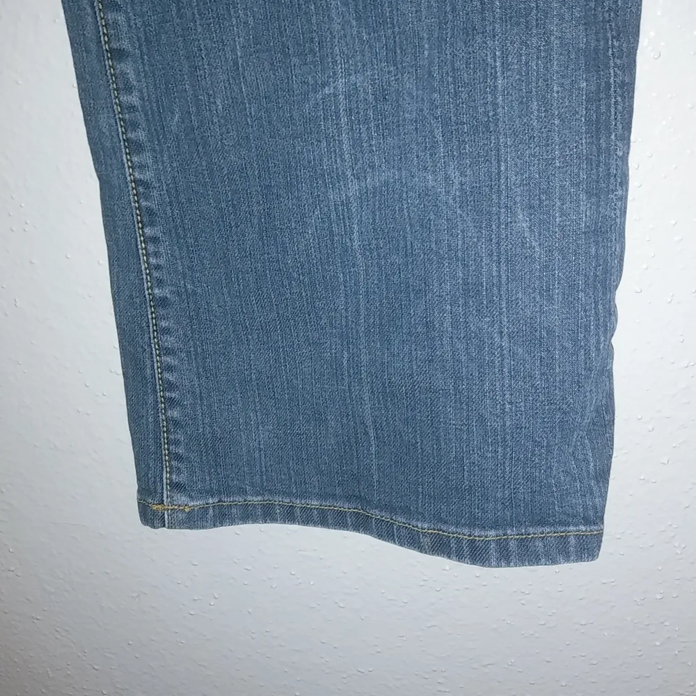 bebe 32x32 Logo Bling Pocket Straight Boot Cut Jeans - Image 8