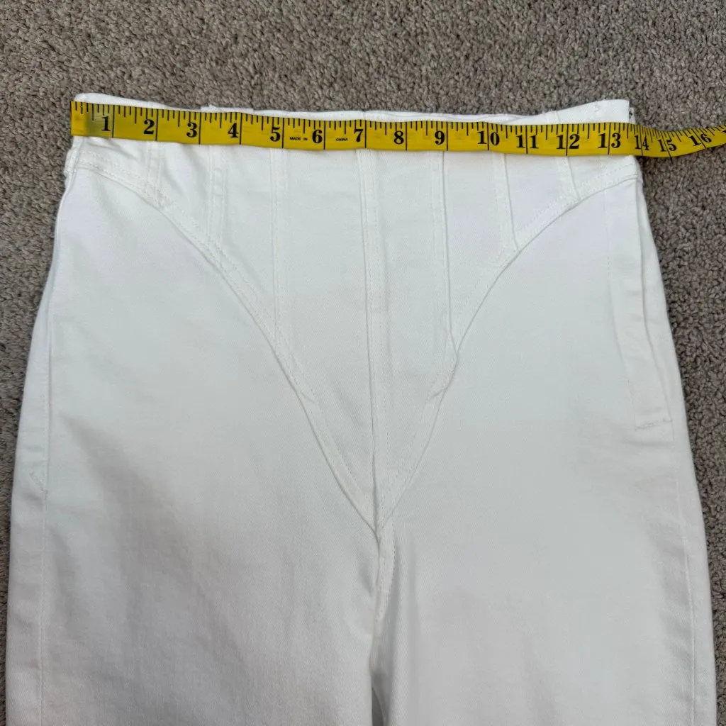 Good American‎ Stylish High Waisted Pants Womens Size 8/29 White - Image 7