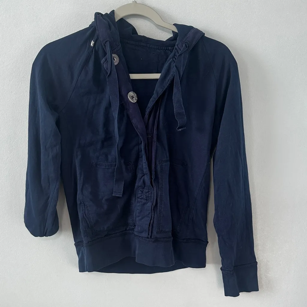 J.Crew Washed Heavyweight Jersey‎ Hoodie - Image 2