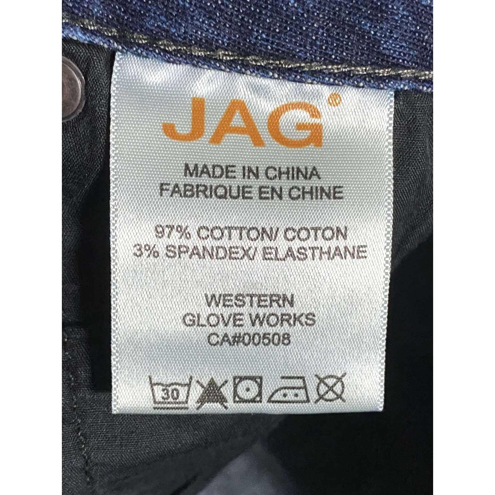 JAG Jeans Mid Rise Boot Leg Women 8 Stretch Capsule Normcore Preppy Western Barn - Image 7