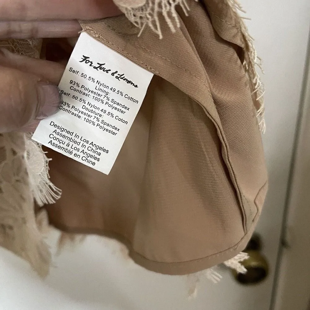 For love and Lemons mallorca matador tulle lace red Mini dress size XS - Image 6