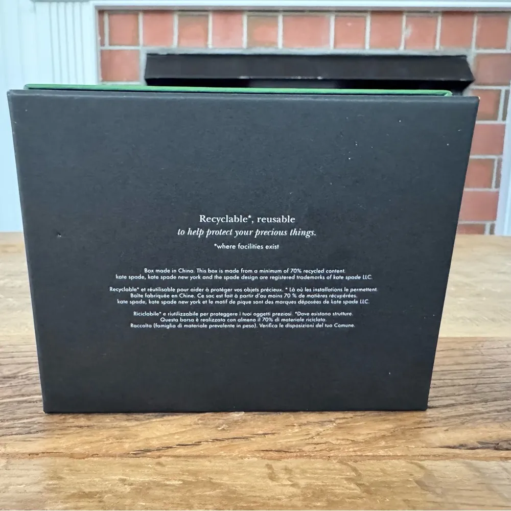 NEW Kate Spade Shine Me Up Pendant Necklace-~Dust bag~Box~Gold~Green Mult - Image 7