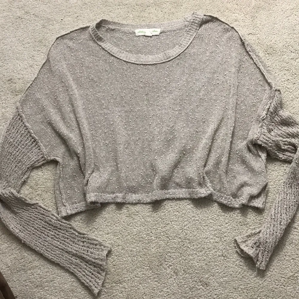 Staring At Stars Taupe Oversized Sweater - Image 2
