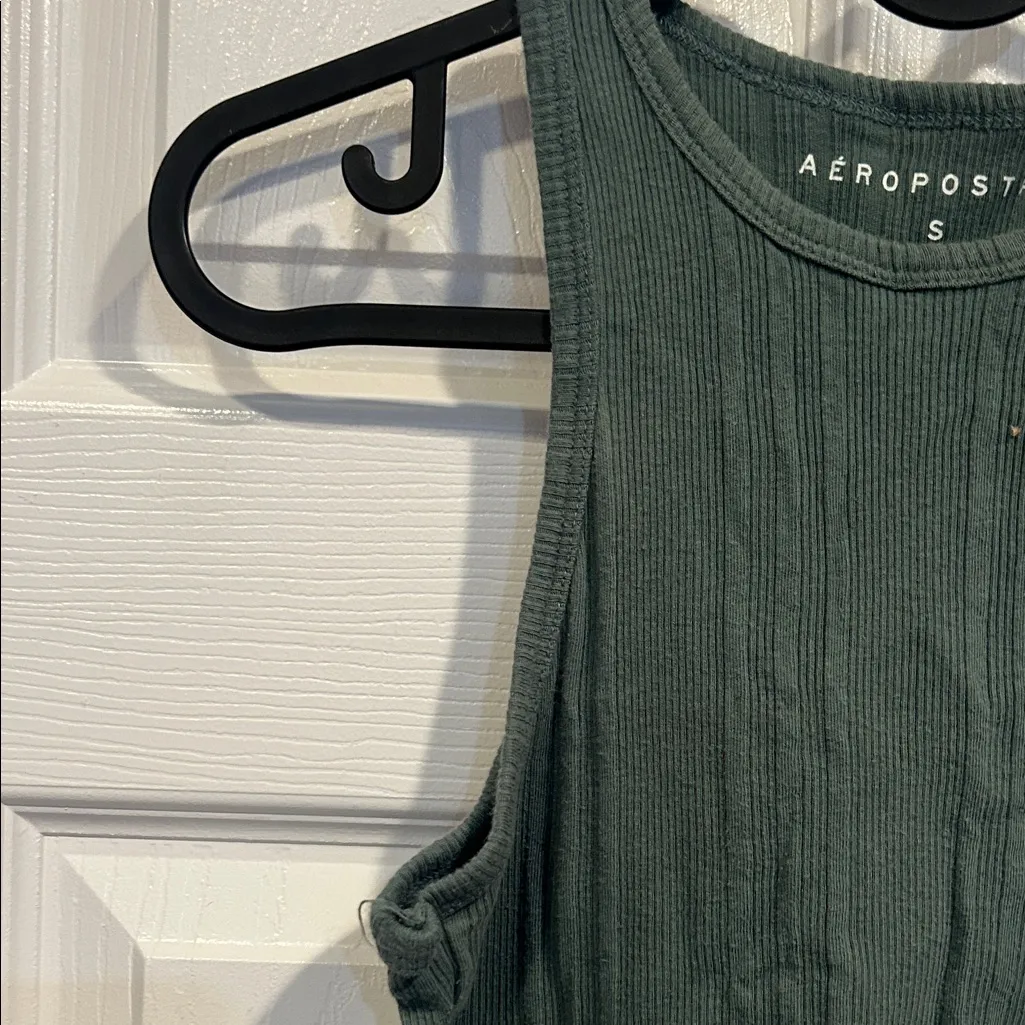 Aeropostale Dark Green Sleeveless Tank Top - Image 3