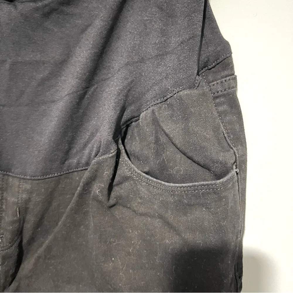 Old Navy Black Maternity Jeans Denim Stretchy Size 18 Short Pregnancy Baby - Image 6