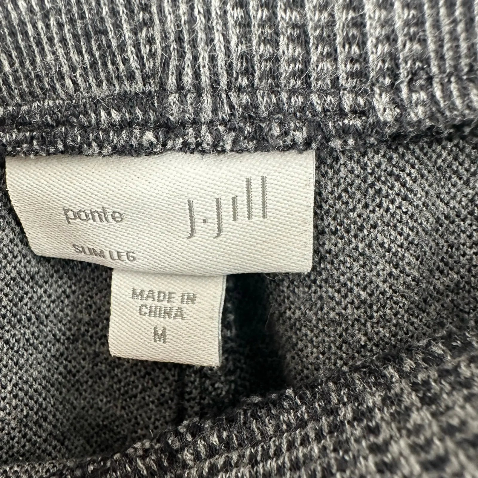 J‎ Jill Size Medium Pants Gray Ponte Slim Fit Trousers Workwear Business Formal - Image 3