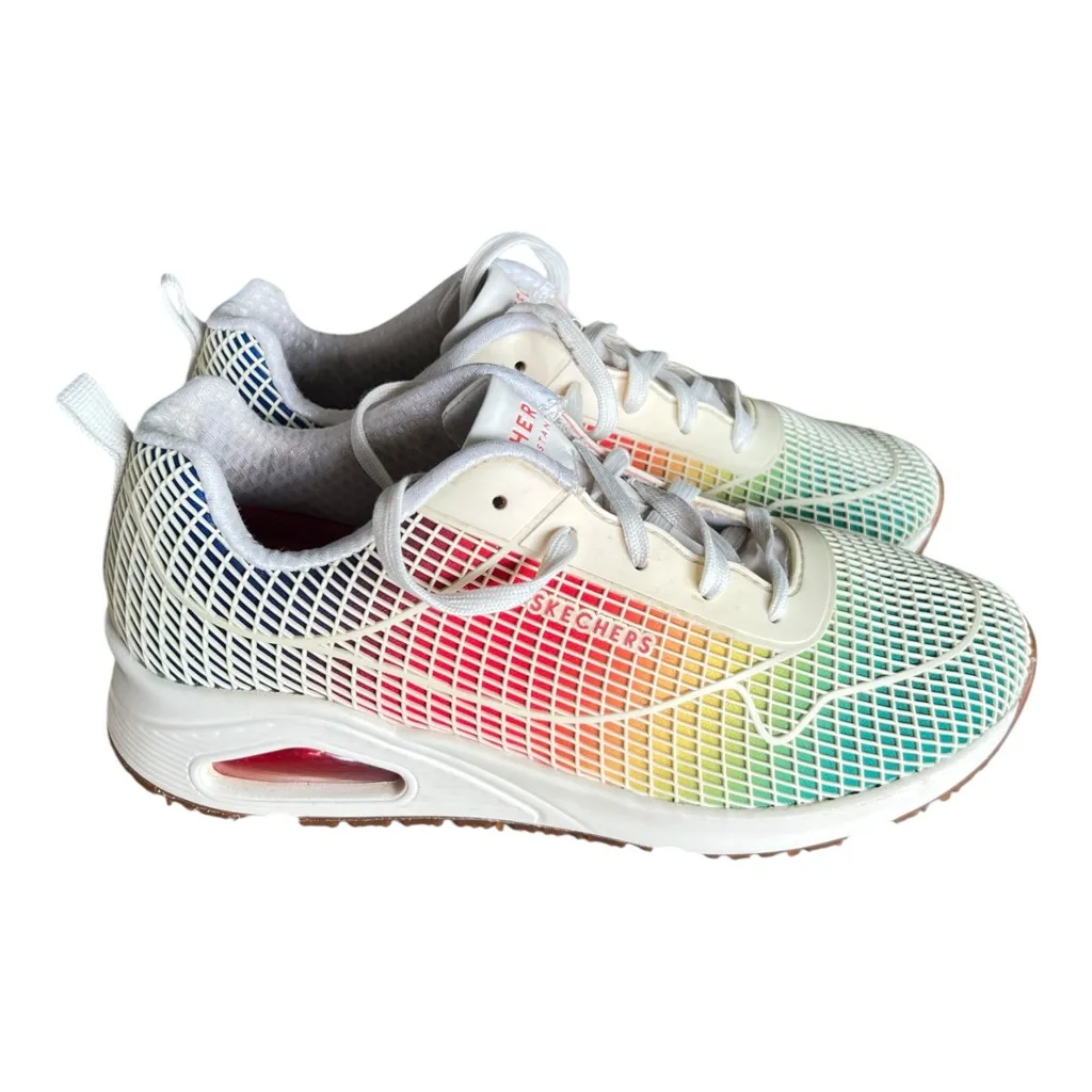 Skechers Street Uno Sr Joylie Rainbow Mesh Athletic Sneakers Size 8.5 - Image 5