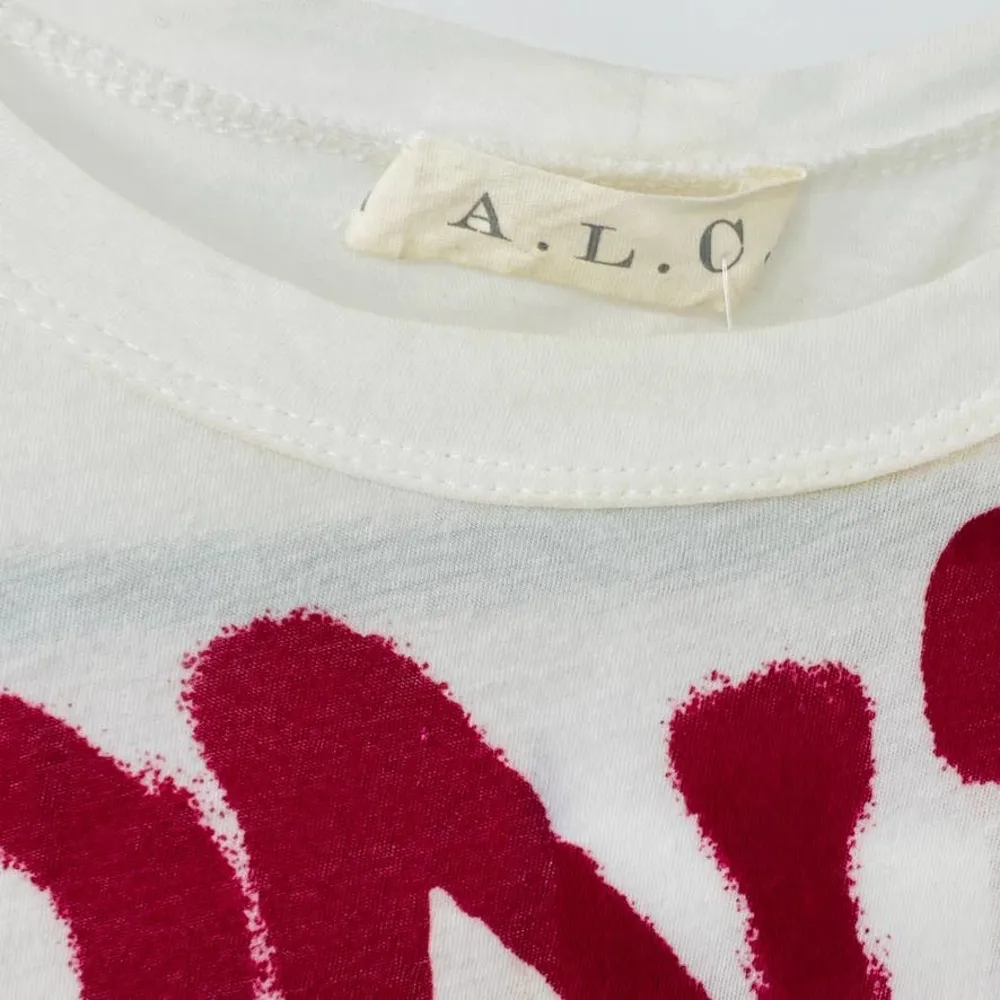 A.L.C. Don't You Want Me Baby? Short Sleeve Cotton Graphic Tee Size Small Womens - Image 6