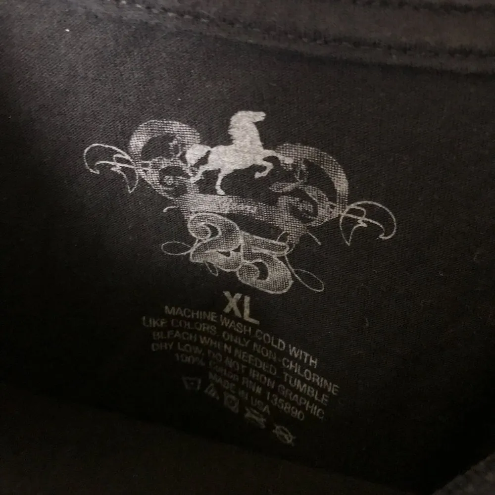 Mustang Rock Ages T Shirt Band Made In USA Graphic Tee Short Sleeve XL - Image 10