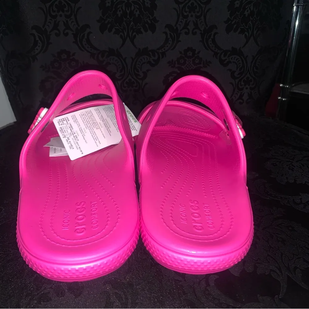 CROCS Classic Sandals Hot Pink Juice Women’s Size 12 Men’s Size 10 New with Tags - Image 5