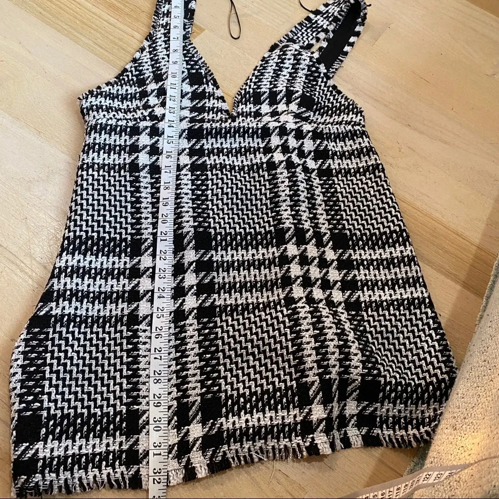 Zara tweed pinafore mini dress NEW - Image 5