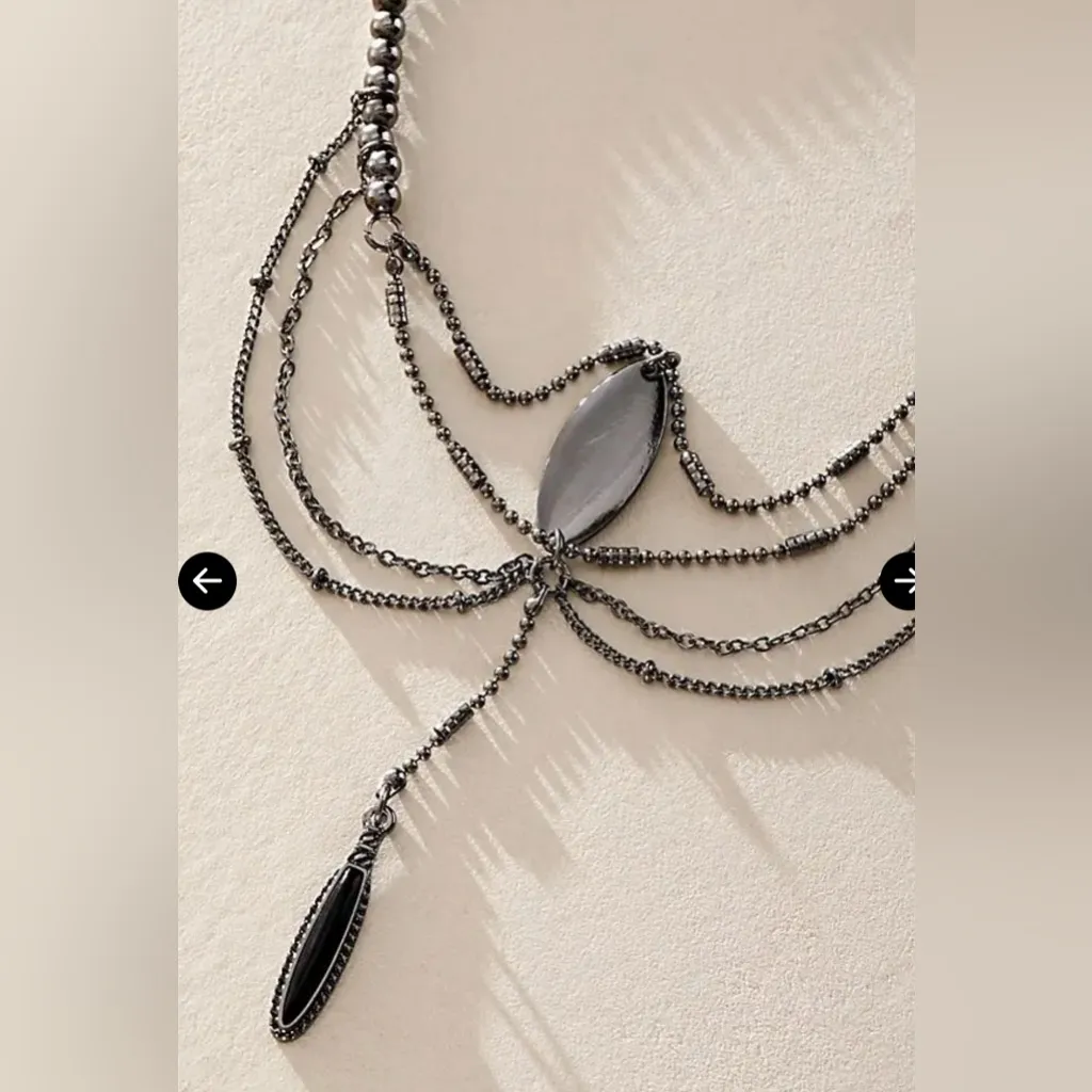 NWT Free People The Protector Arm Cuff in Hematite - Image 3