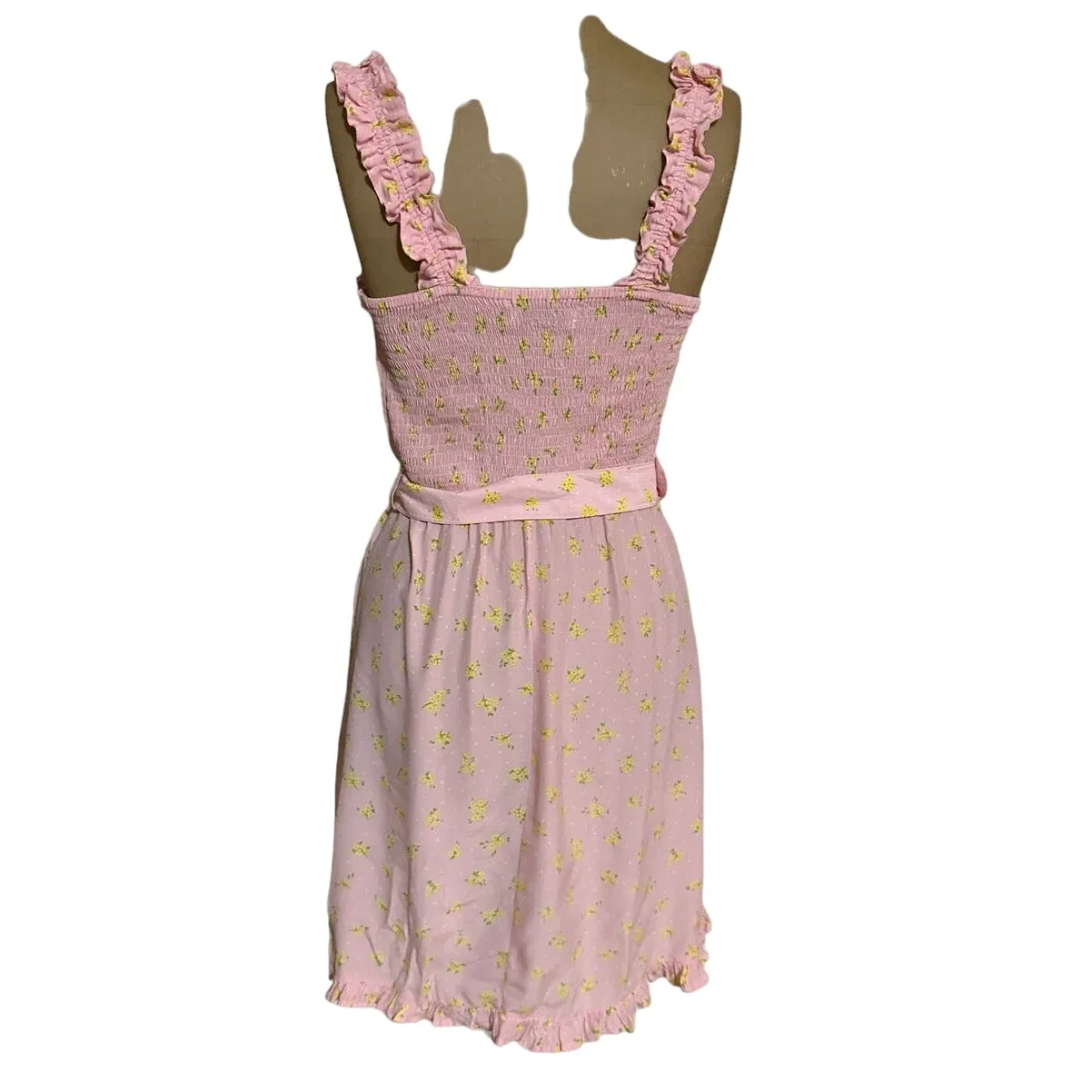Faithfull The Brand Mini Dress Floral Smocked Sundress - Image 7