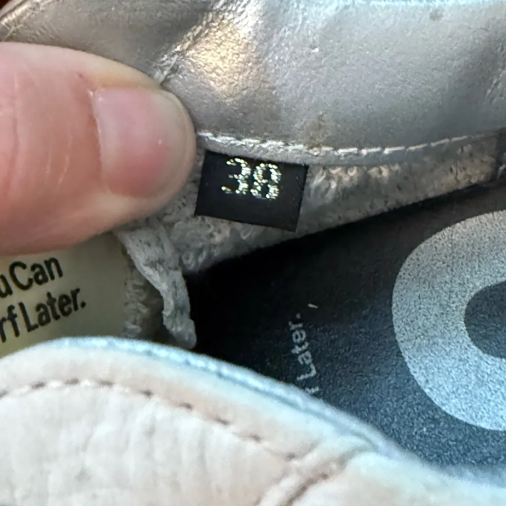 P448 John Kale/Bia White Leather Sneakers Women’s Size 38 US 7 Low Top - Image 10