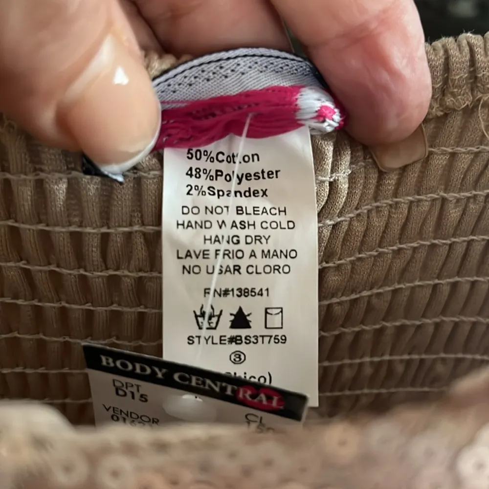 Body Central Sequined Tank Top with Smocked Back - Image 3