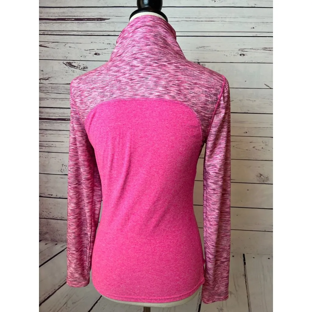 Vogo Athletica half zip pullover sweatshirt size Small Pink barbiecore Stretch‎ - Image 3