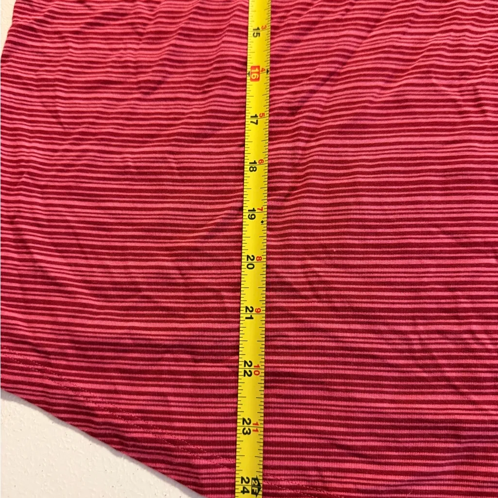 Athleta Cloudlight Stratus Striped Long Sleeve Athletic Shirt Red Plus 1x Womens - Image 4