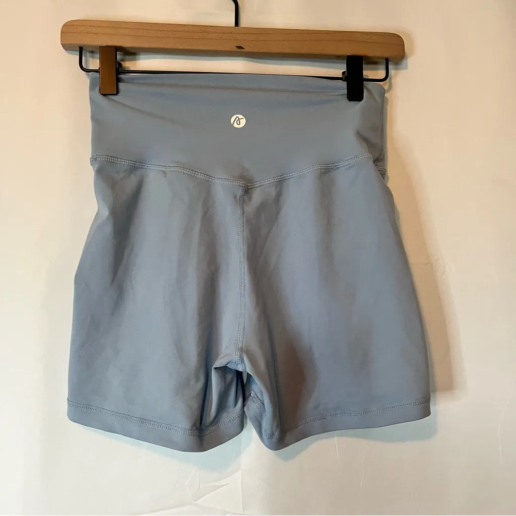 AYBL Women's Athletic Shorts in Light Blue - Image 2