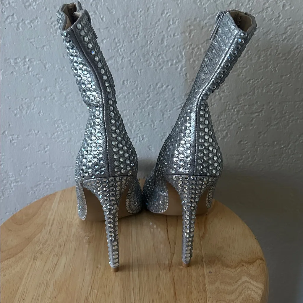 Steve Madden Winnings Rhinestone Heeled Booties - Image 5