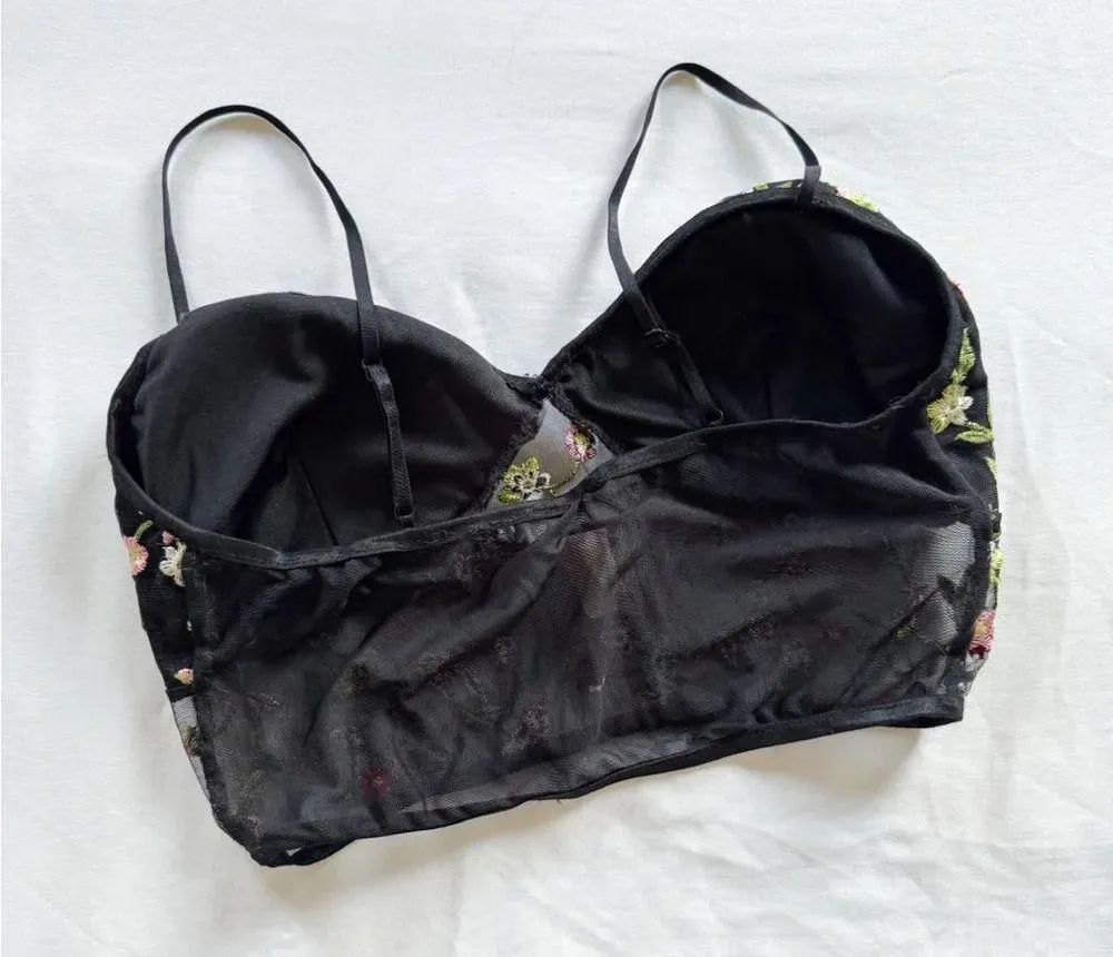 January 7 Embroidered Mesh Bra size L - Image 2
