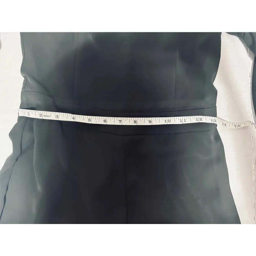 White House Black Market  Black Off The Shoulder Drama Sleeve Jumpsuit 2 H16 - Image 13