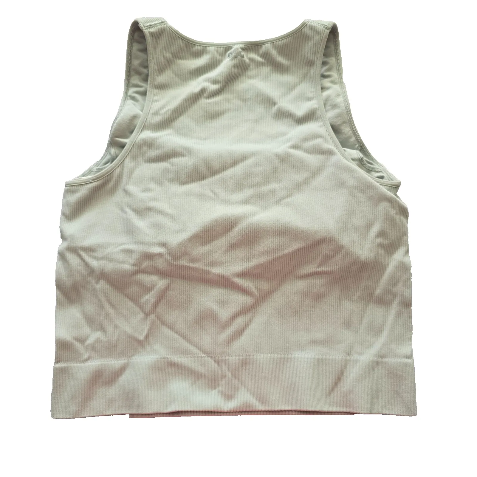 Ribbed Comfort Y2K Bra Top Wireless Pullover Stretch Sleep Active DSG Gray M Size M - Image 2