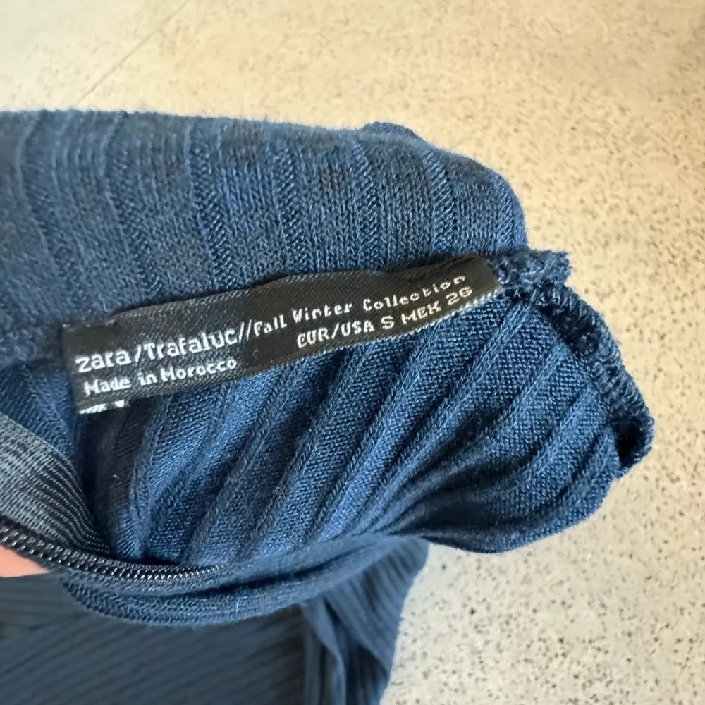 zara jumpsuit. navy - Image 4