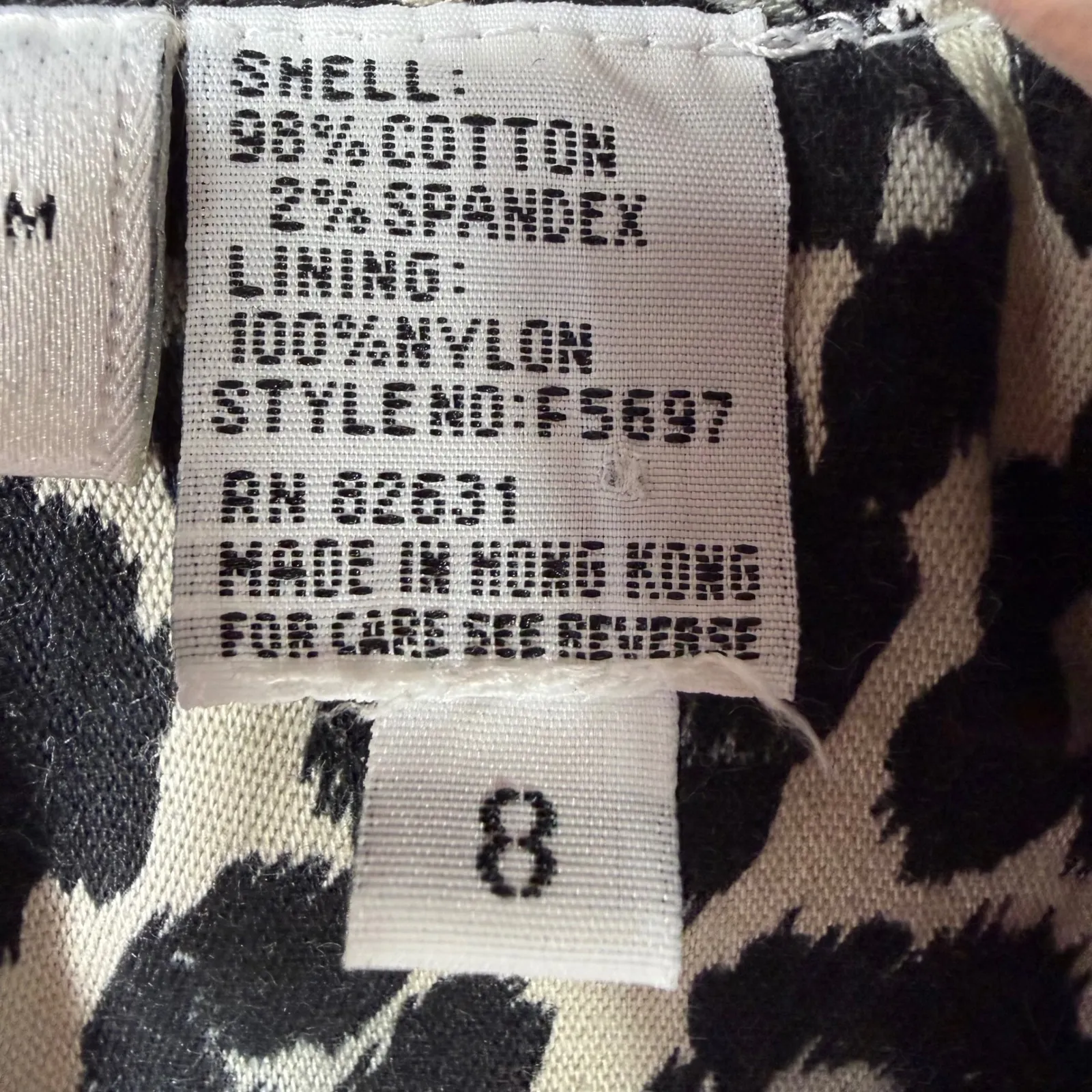 Vintage Newport News Jeanology Leopard Print Jacket Sz 8 Cropped Stretch Zip Up - Image 15