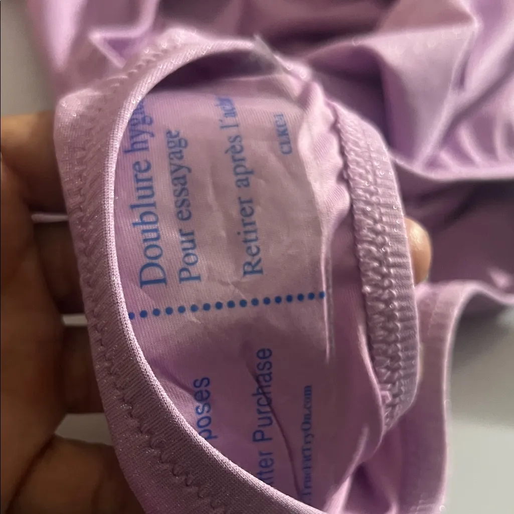 Victoria’s Secret High waisted Cheeky Shimmery Purple Bikini Bottom XL - Image 4