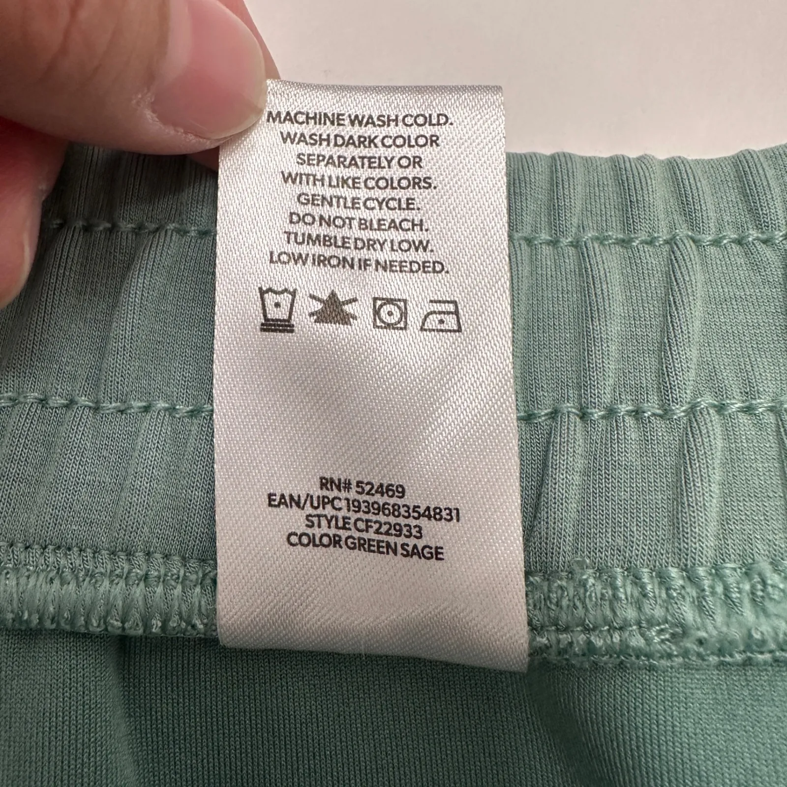 Member's Mark Women's XXL Straight Leg Pants‎ Green Sage Drawstring Knit Lounge - Image 9