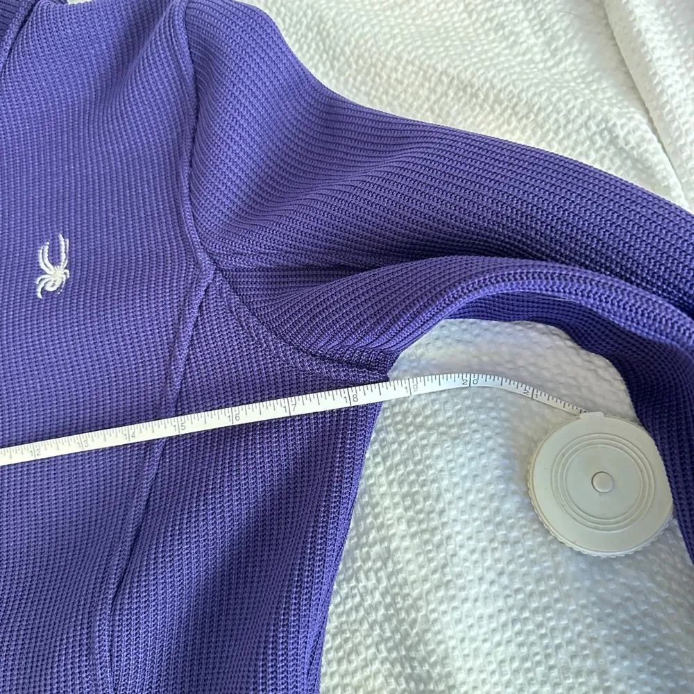 Spyder Endure Core Sweater Jacket Size Medium Purple Full Zip High Neck - Image 9