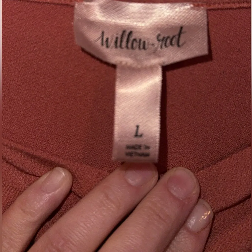 EUC willow root long sleeve body suit size large Orange - Image 4