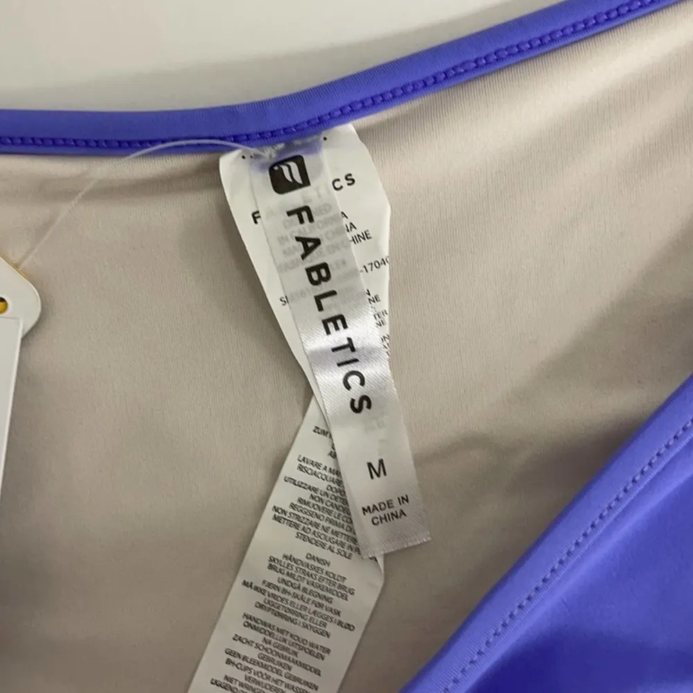 FABLETICS Swim Bajan Hipster Bikini Bottom Purple Athletic Beach Medium NWT - Image 6