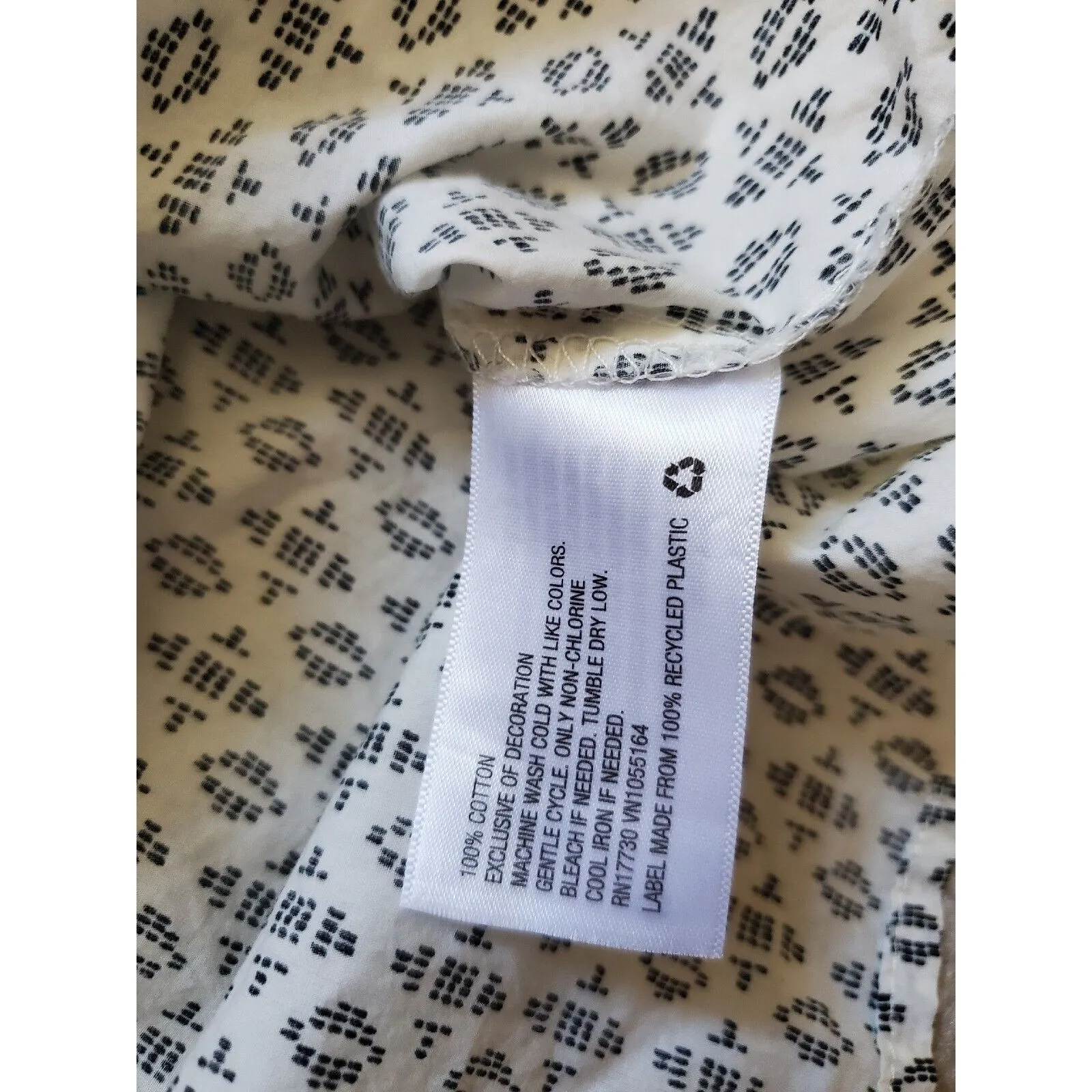 A New Day Shirt Women Small White Boho V - Image 4