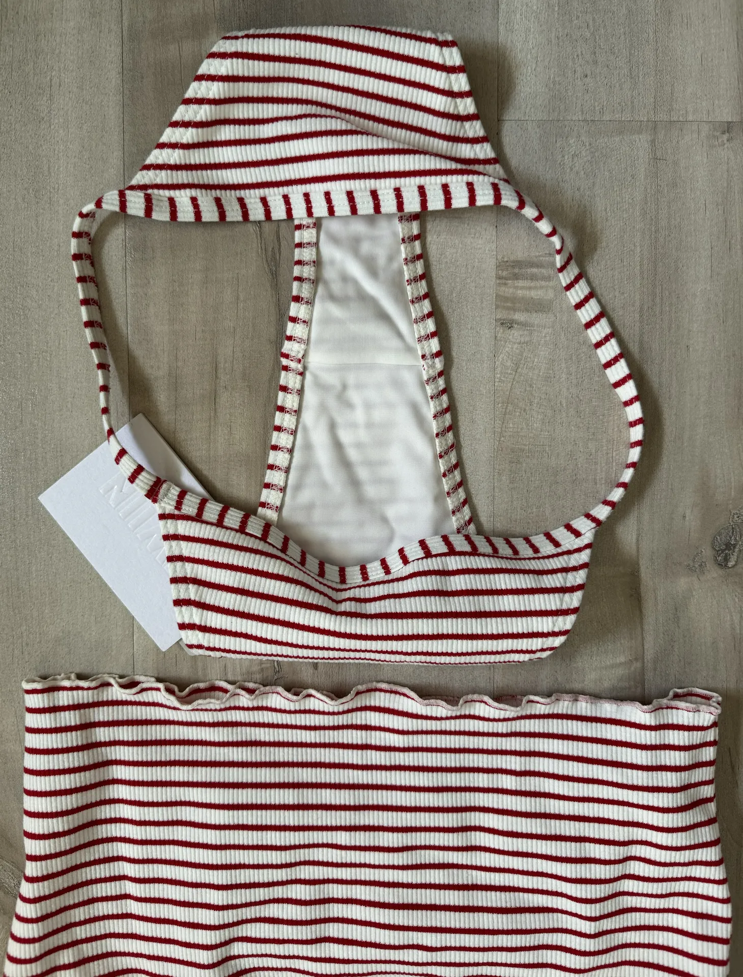 Twiin Tankini Set - Red/White - Image 4