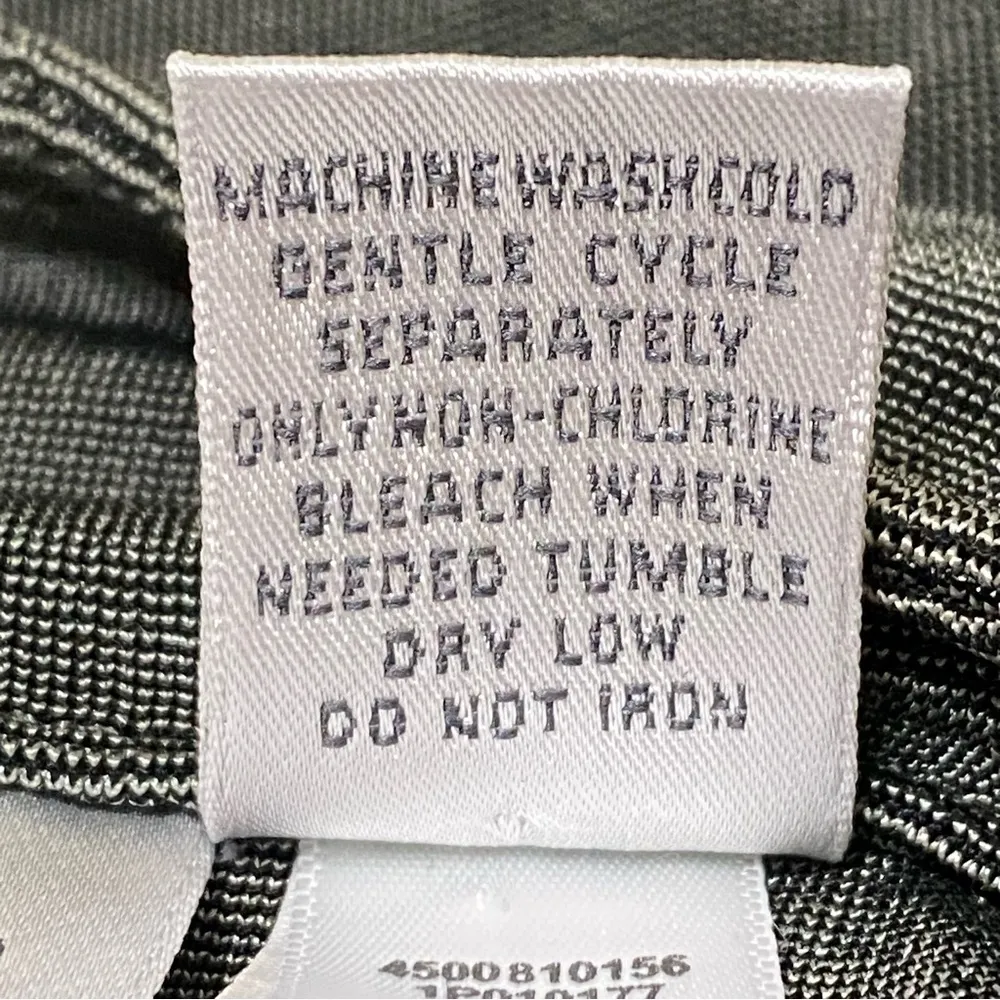 Chico’s Travelers Olive Slinky Knit Zip Jacket Drawstring Waist Size 2 Large - Image 6