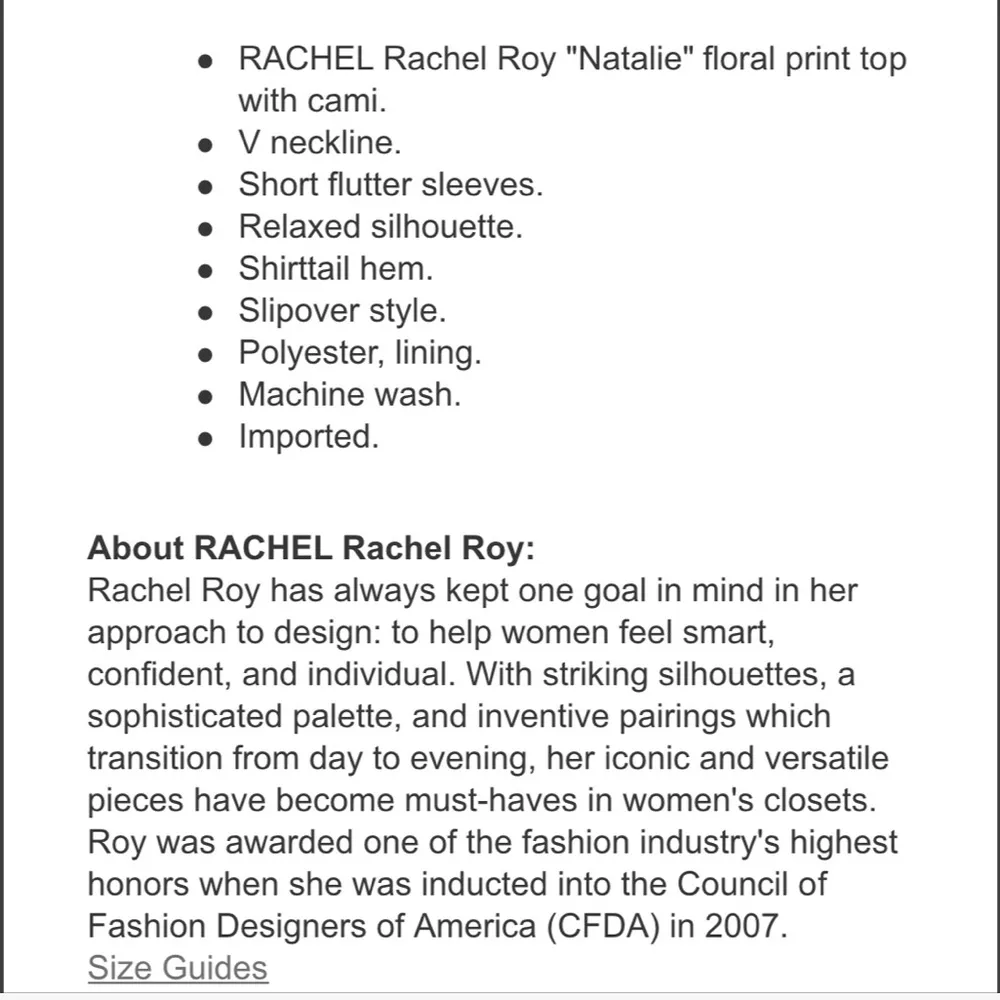 Rachel Roy Navy Floral Flutter Sleeve Blouse - Image 4